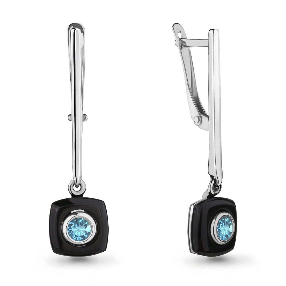 

Серьги из серебра с топазом Aquamarine 4711605_925_р, 4711605_925_р