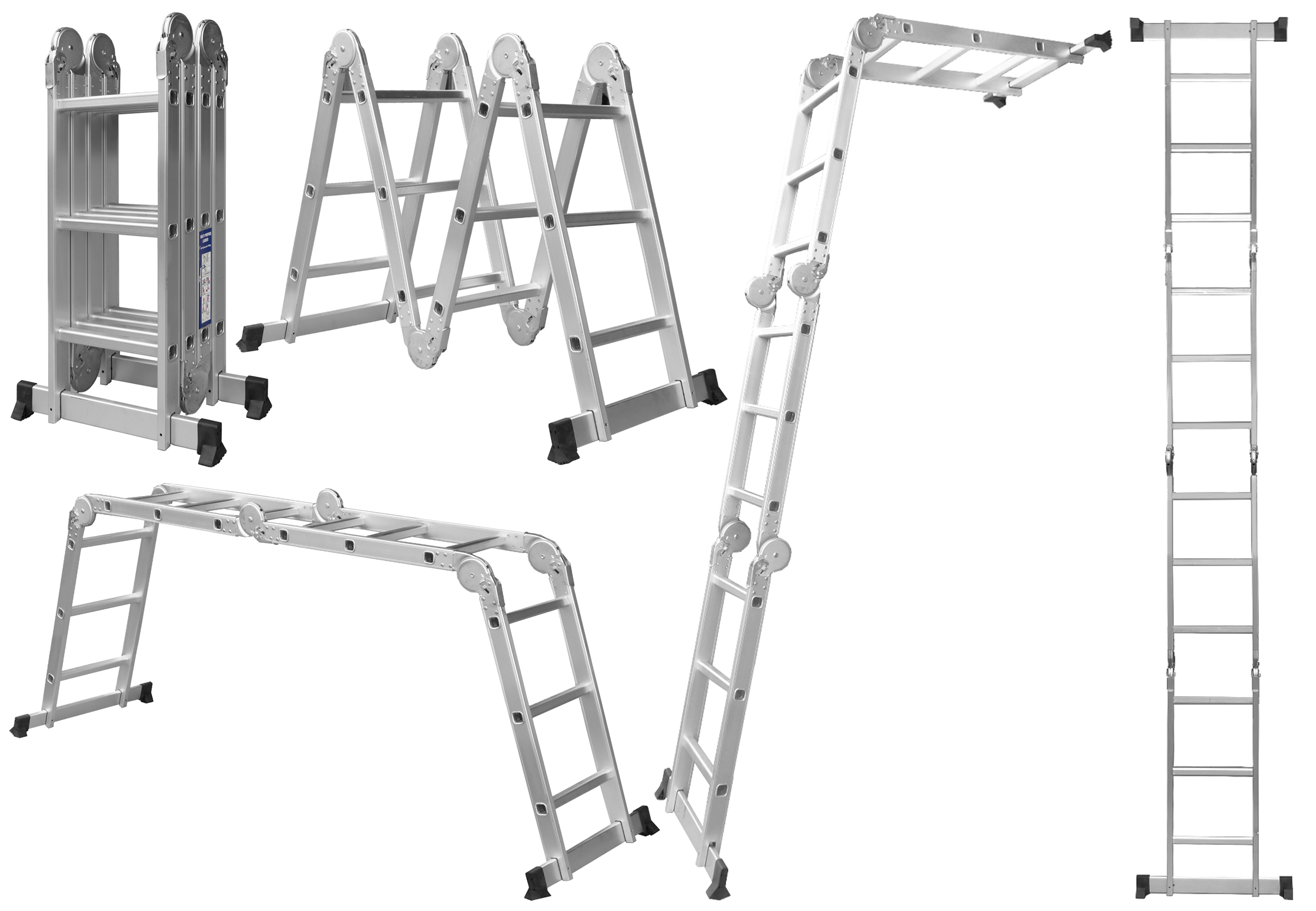 фото Лестница-трансформер четырехсекционная upu ladder up403 4x3 ступеней 3,7 м
