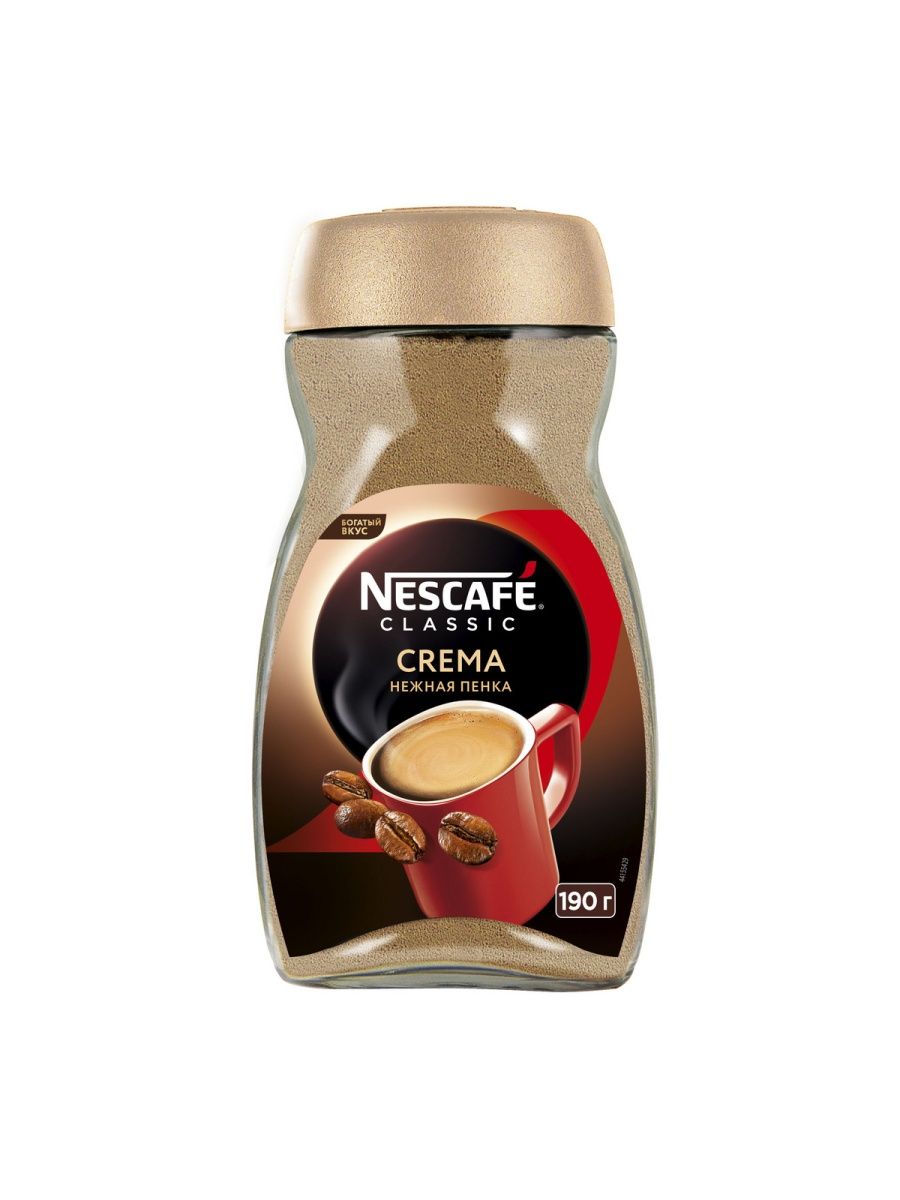 Кофе Nescafe Classic Crema растворимый 190 г