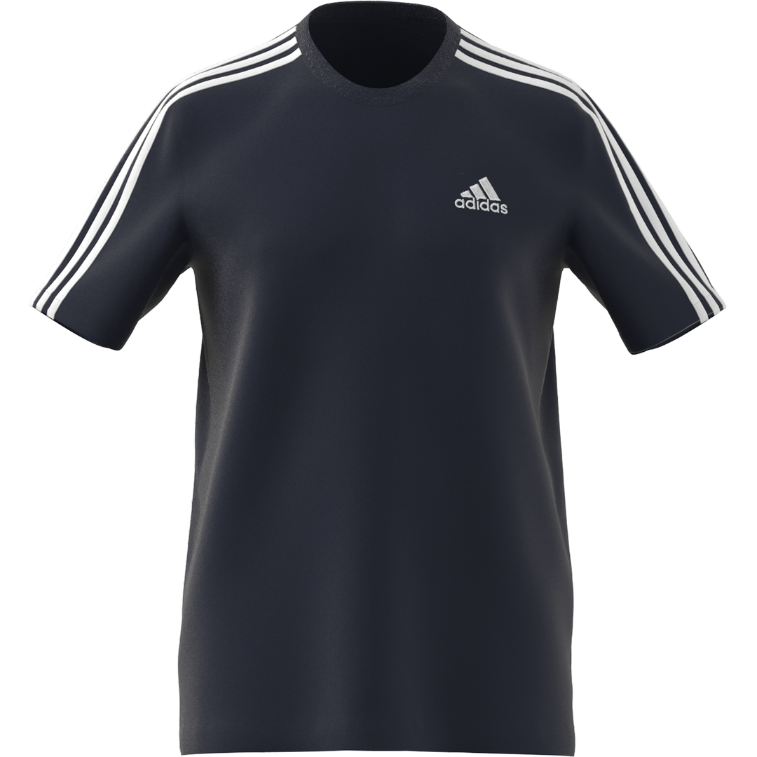

Футболка мужская Essentials 3-Stripes Tee Adidas синяя L, Essentials 3-Stripes Tee