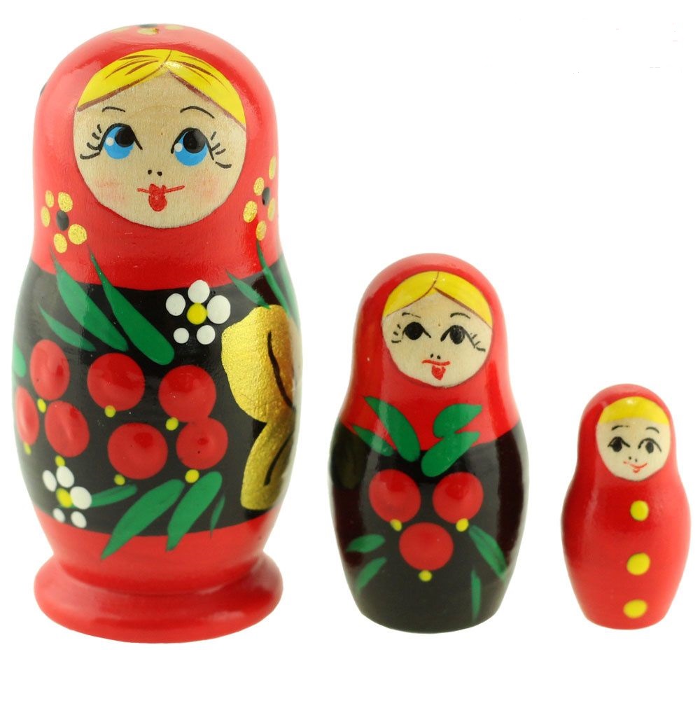 

Матрёшка "Рябинка", 3 кукольная Sima-Land