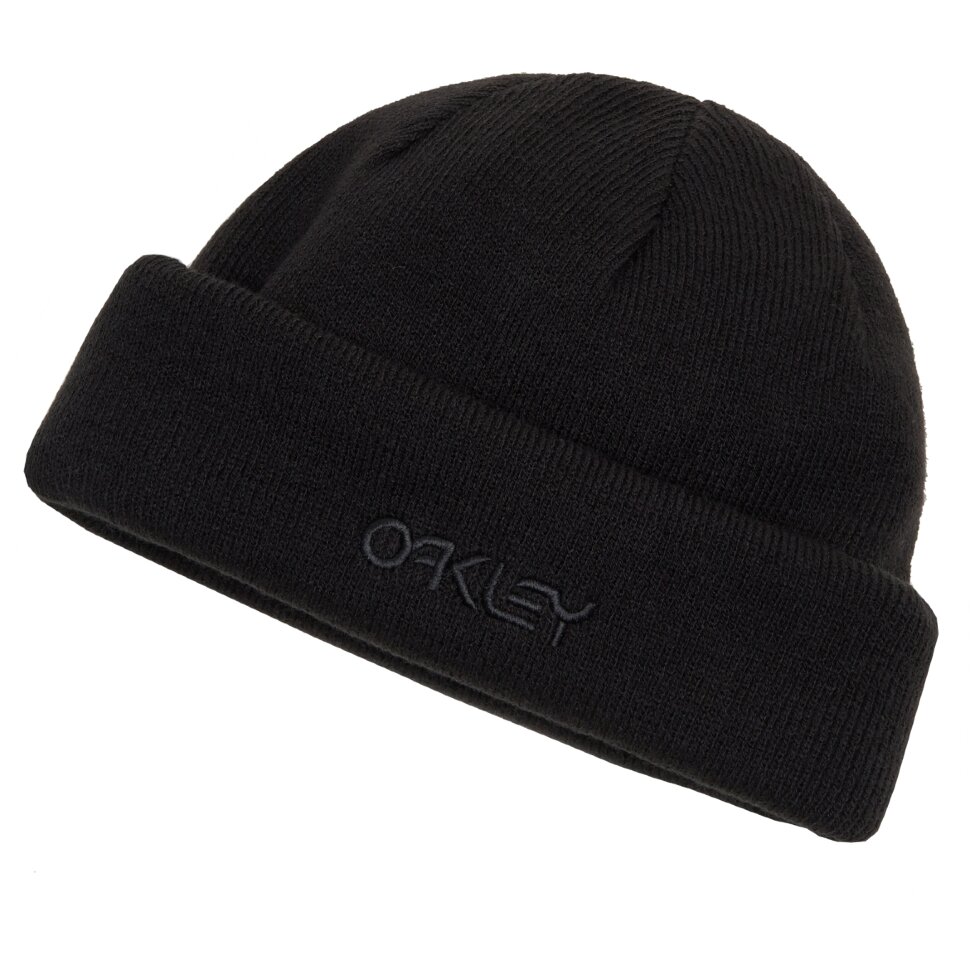 

Шапка бини мужская Oakley B1B, черный, B1B