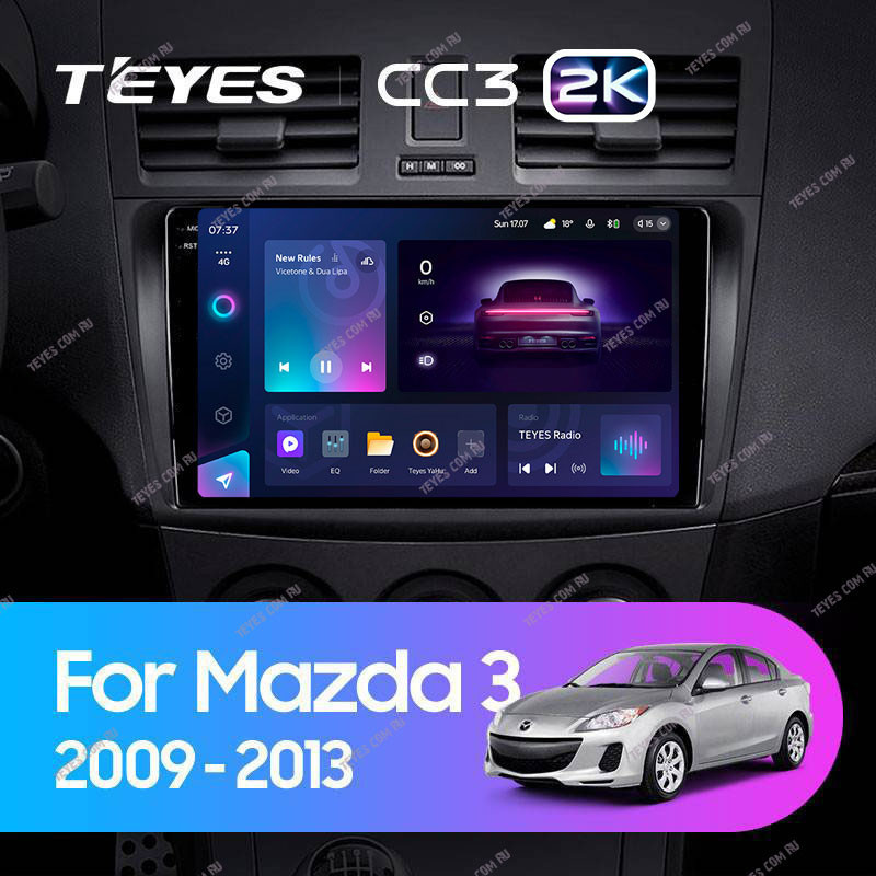 Штатная магнитола Teyes CC3 2K 360 6128 Mazda 3 2 2009-2013 5540000₽