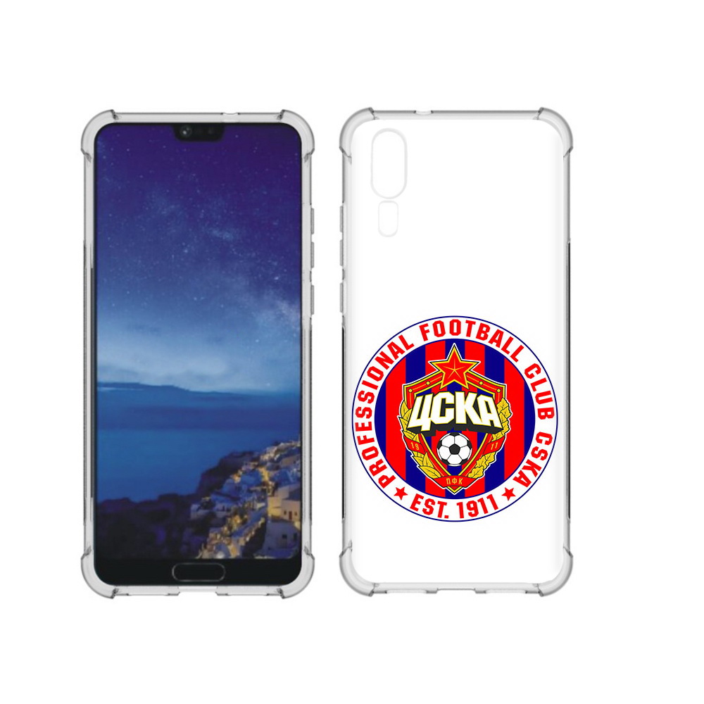

Чехол MyPads Tocco для Huawei P20 ФК ЦСК логотип (PT108006.52.178), Прозрачный, Tocco
