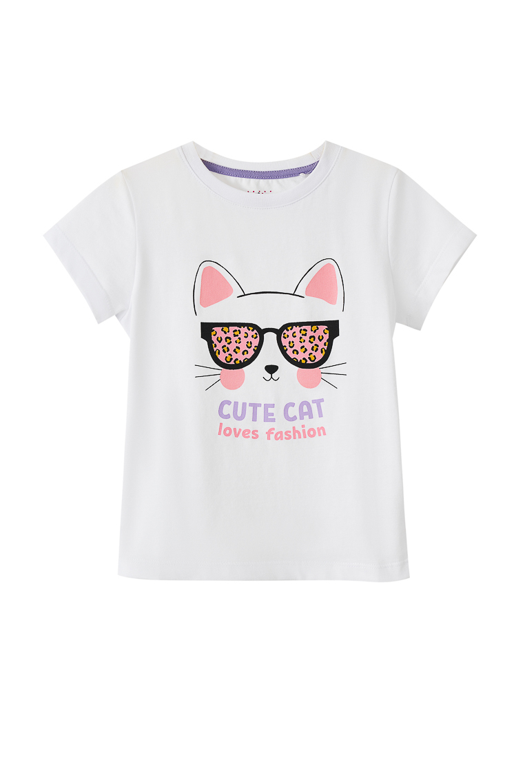 

Футболка детская Max&Jessi SS23C32600613, белый, 116, SS23C32600613