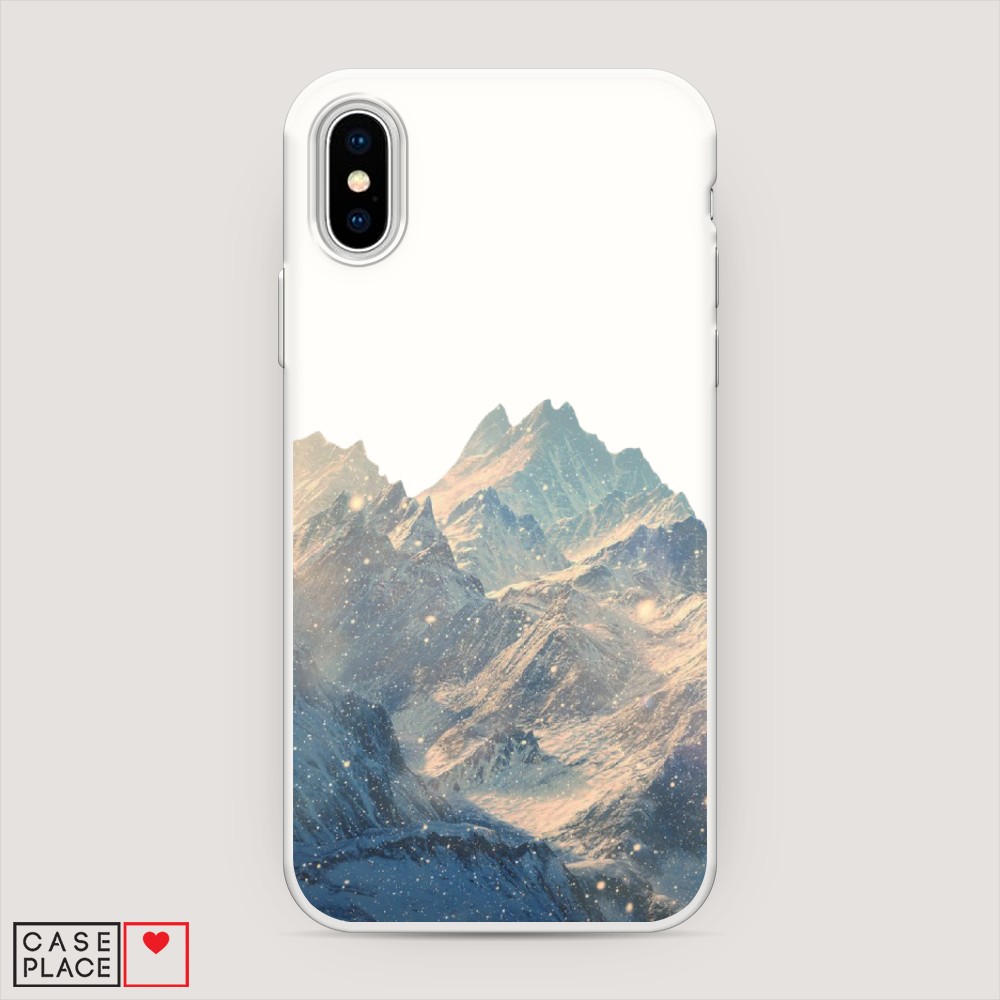 

Матовый силиконовый чехол "Горы арт 2" на Apple iPhone X (10), 11057-1