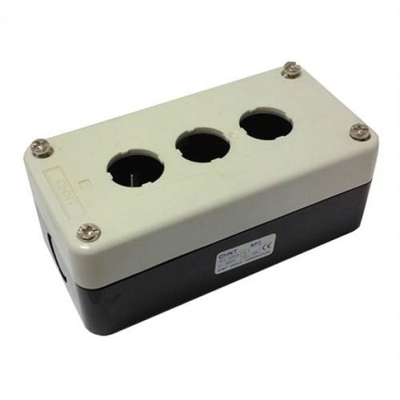 

Корпус для кнопок NP2 3 места NP2-B03 | код 574886 | CHINT (1 шт.)