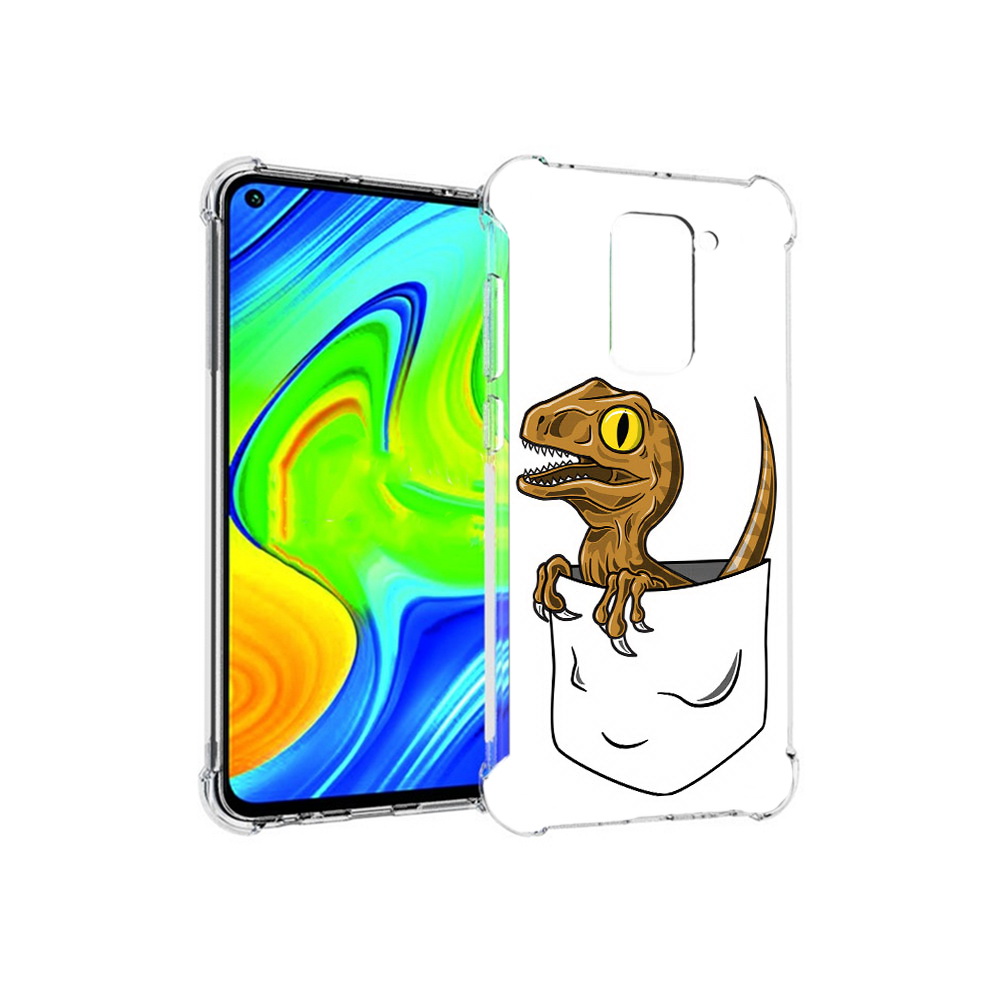 Чехол MyPads Tocco для Xiaomi Redmi Note 9 динозавр в кармане (PT150805.258.327)