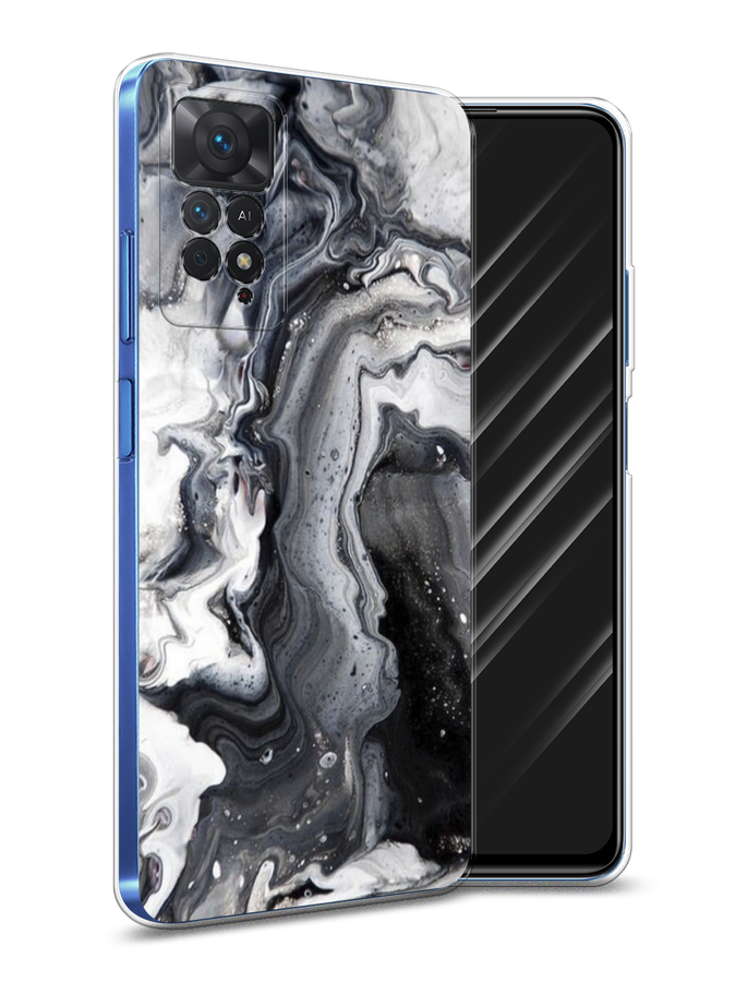 

Чехол Awog на Xiaomi Redmi Note 11 Pro/11 Pro 5G/11E Pro "Бело-черные сложные полосы", Разноцветный, 314850-3