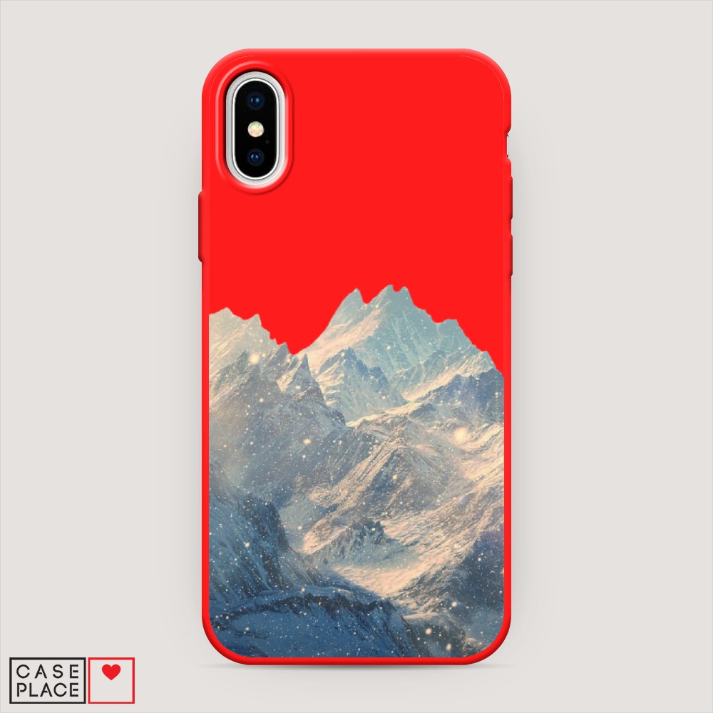 

Чехол Awog на Apple iPhone XS (10S) / Айфон XS (10S) "Горы арт 2", Разноцветный, 11853-1
