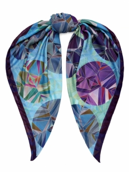 

Платок женский ELEGANZZA 01-00041360 фиолетовый, 120х120 см, 01-00041360