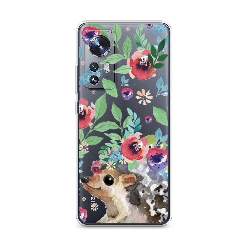 

Чехол Awog на Xiaomi 12 "Ежик в цветах акварель", 312350-2
