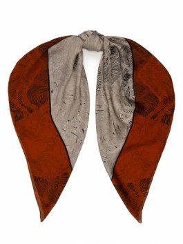 

Платок женский ELEGANZZA 01-00041838 коричневый, 125х125 см, 01-00041838
