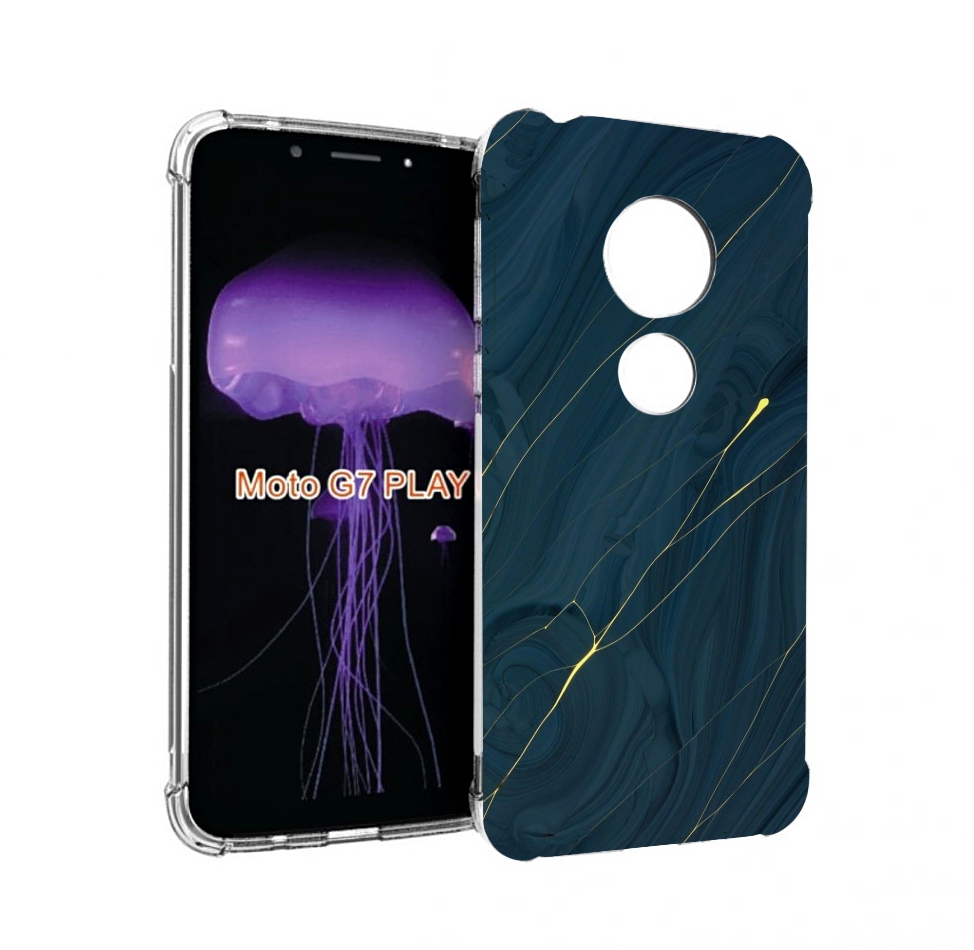 

Чехол MyPads дерево с золотыми трещинами для Motorola Moto G7 Play, Прозрачный, Tocco