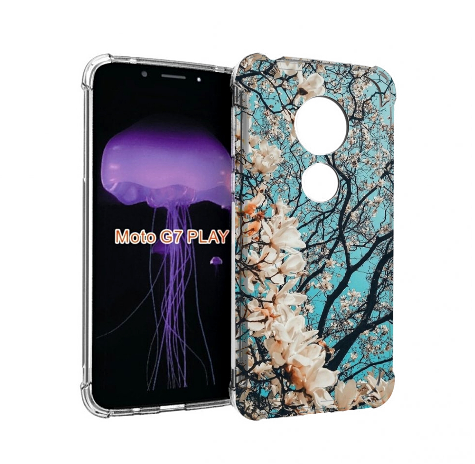 

Чехол MyPads дерево-с-цветочками для Motorola Moto G7 Play, Прозрачный, Tocco