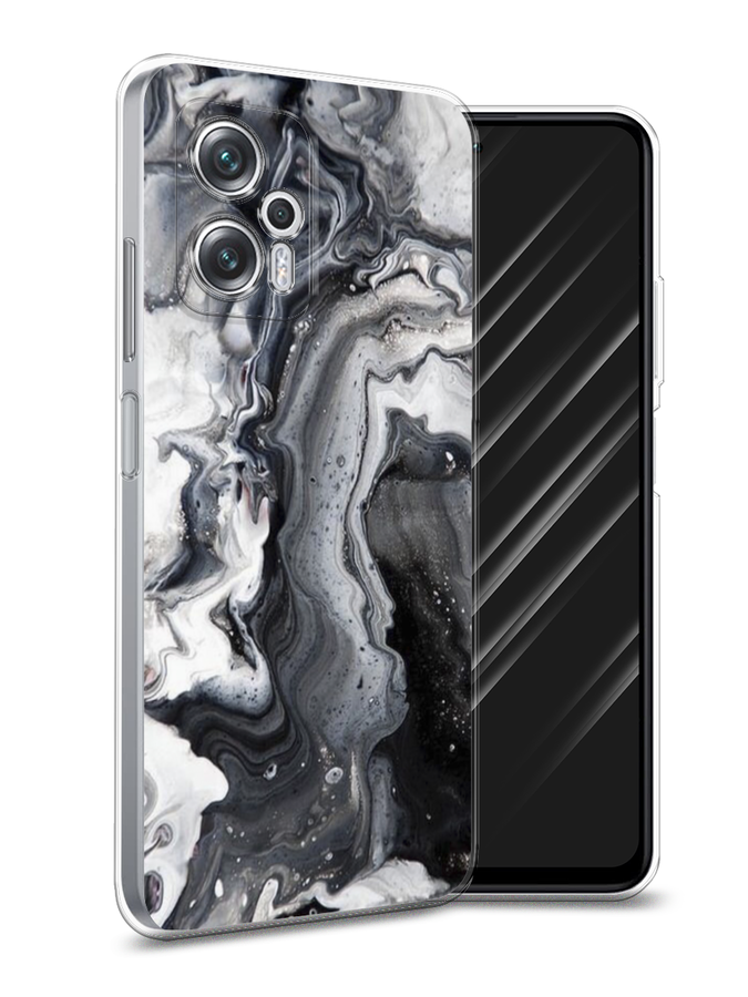 

Чехол Awog на Poco X4 GT/Redmi Note 11T Pro "Бело-черные сложные полосы", Разноцветный, 315550-3