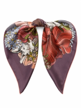 фото Платок женский eleganzza 01-00041563 розовый, 53х53 см