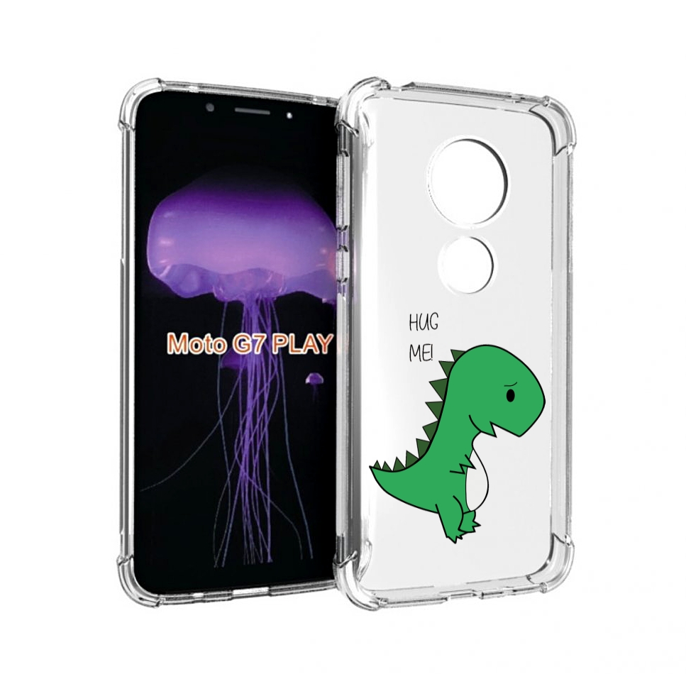 

Чехол MyPads динозаврик для Motorola Moto G7 Play, Прозрачный, Tocco