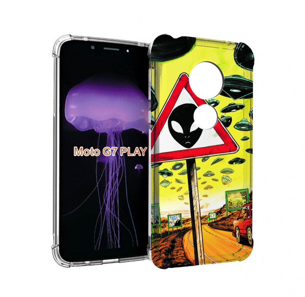 

Чехол MyPads дорога к инопланетянам для Motorola Moto G7 Play, Прозрачный, Tocco