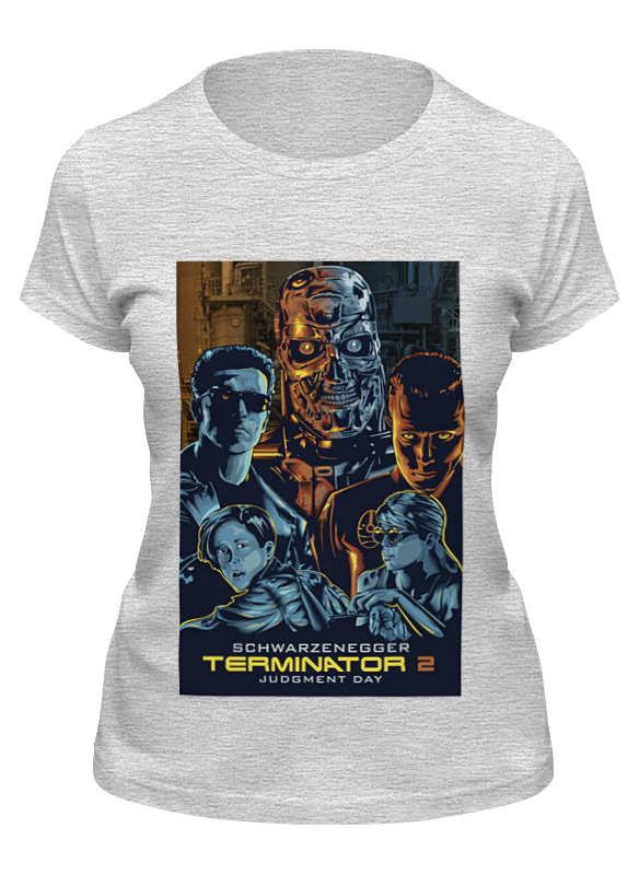 

Футболка женская Printio Terminator серая XL, Серый, Terminator