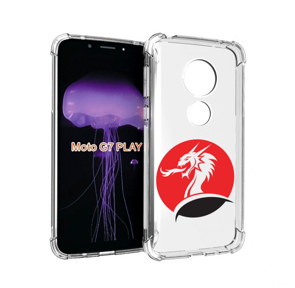 

Чехол MyPads дракон-рисунок для Motorola Moto G7 Play, Прозрачный, Tocco