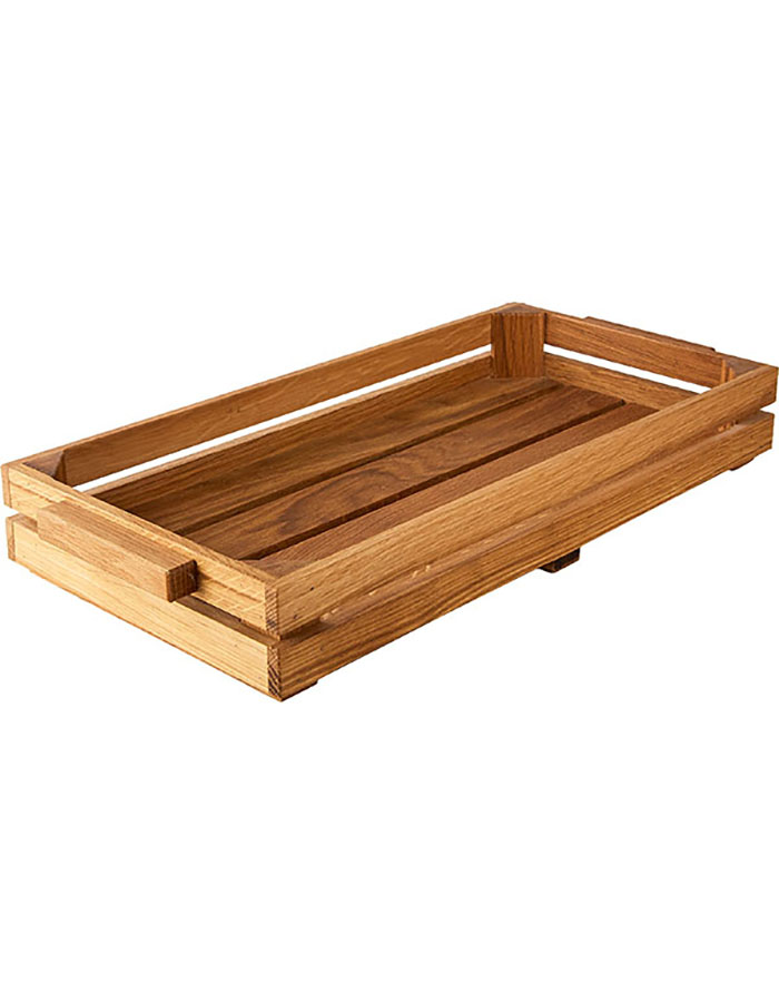 Ящик для подачи с ручками PPwood, деревянный, 40x20 см, 4090938]KB