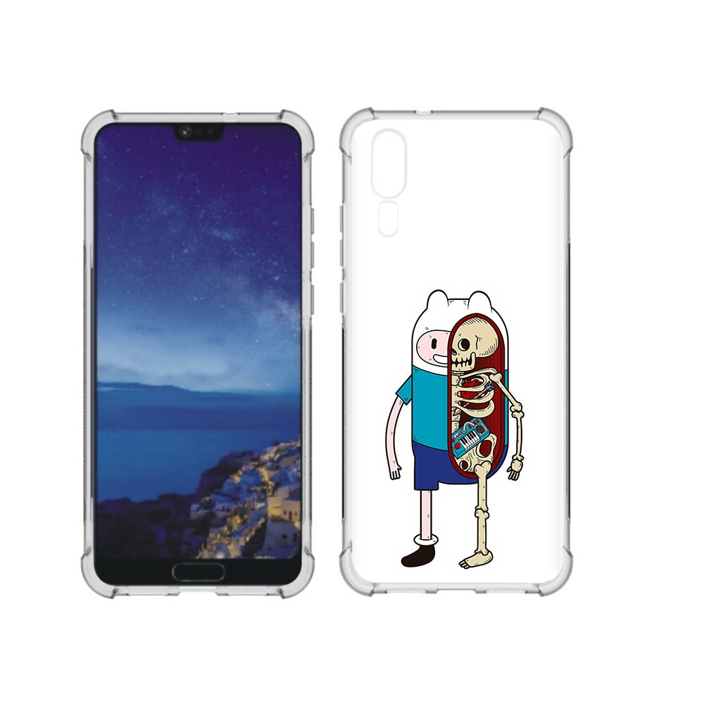 

Чехол MyPads Tocco для Huawei P20 Финн скелет (PT108006.52.187), Прозрачный, Tocco
