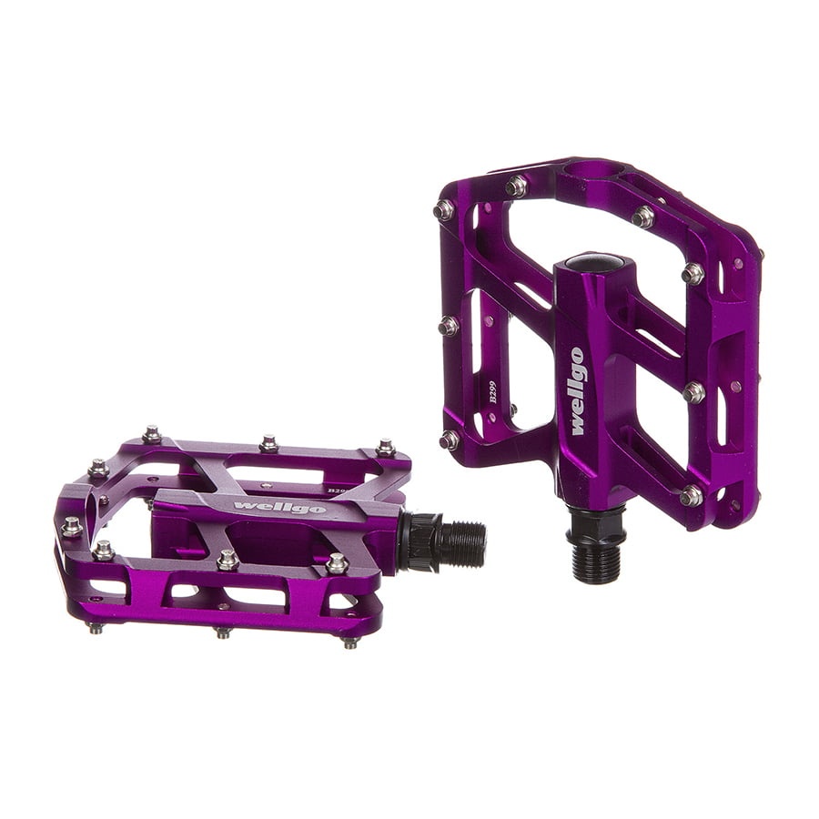 

Педали велосипедные STG B299, ось 9/16", платформа с шипами, алюминий, фиолетовые, Х88797, Фиолетовый