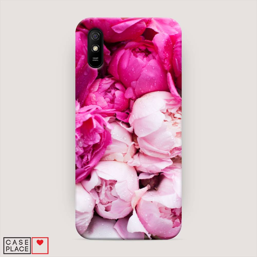 

Пластиковый чехол "Пионы розово-белые" на Xiaomi Redmi 9A, 38920-6