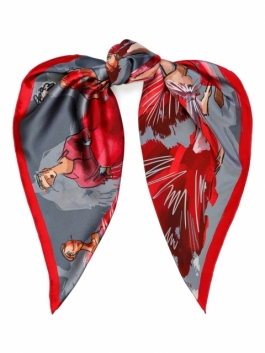 

Платок женский ELEGANZZA 01-00040580 красный, 86х86 см, 01-00040580