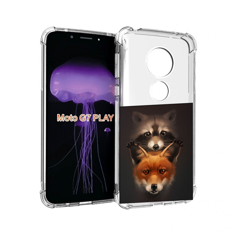 

Чехол MyPads енотик-лисенок для Motorola Moto G7 Play, Прозрачный, Tocco