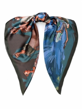 

Платок женский ELEGANZZA 01-00040582 зеленый, 86х86 см, 01-00040582