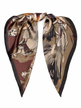 

Платок женский ELEGANZZA 01-00041560 коричневый, 86х86 см, 01-00041560