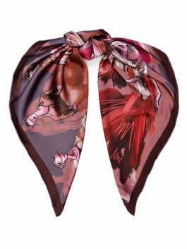 

Платок женский Eleganzza 01-00041790 бордовый, 86х86 см, Разноцветный, 01-00041790