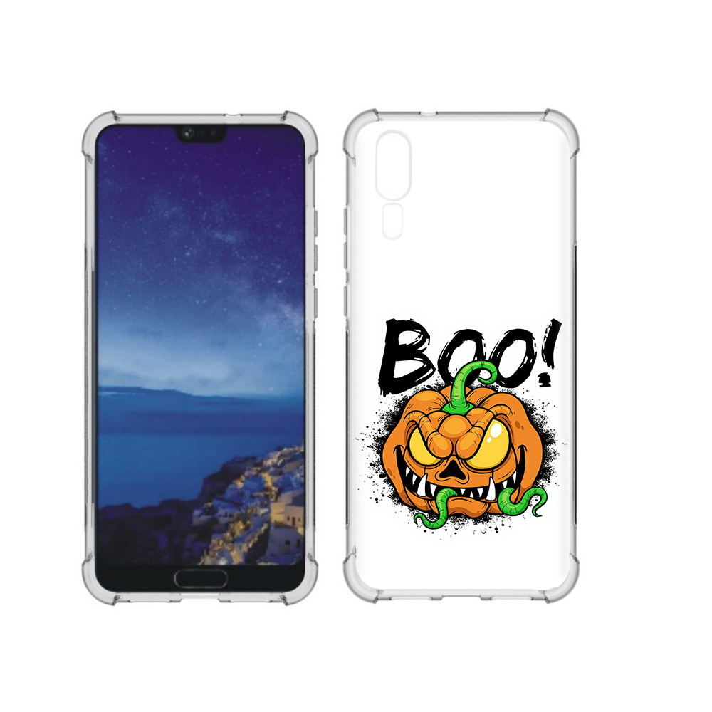 

Чехол MyPads Tocco для Huawei P20 Хэллоуин бу (PT108006.52.193), Прозрачный, Tocco