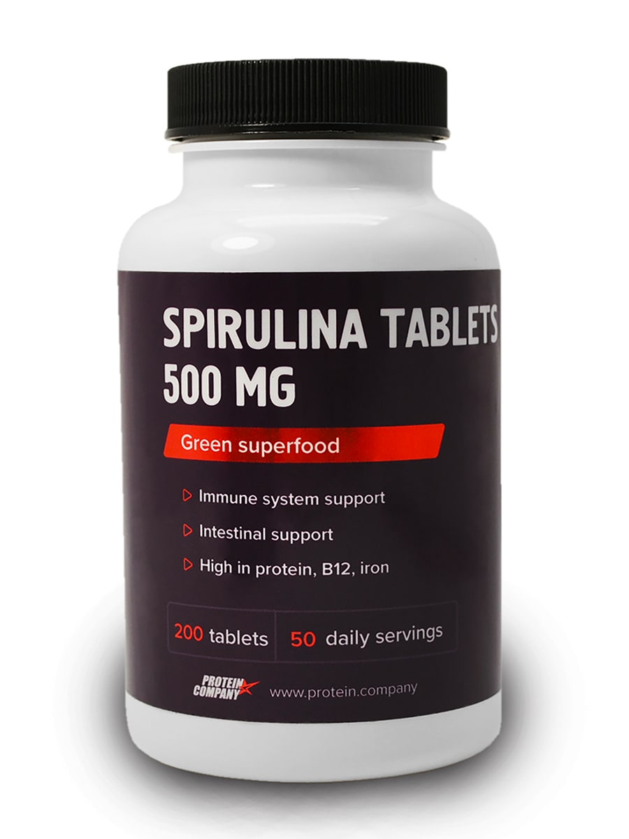 фото Спирулина protein.company spirulina tablets 500 mg, 50 порций, 200 таблеток