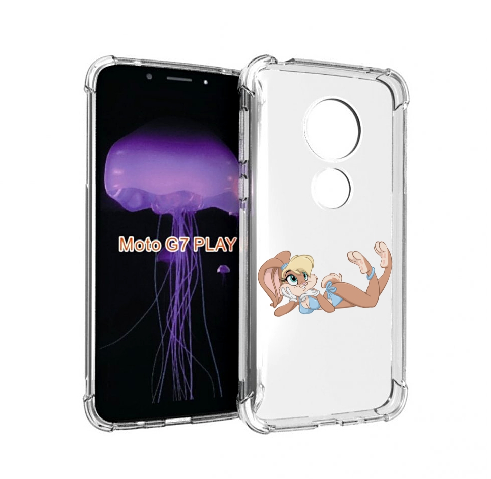 

Чехол MyPads зайка-в-купальнике для Motorola Moto G7 Play, Прозрачный, Tocco