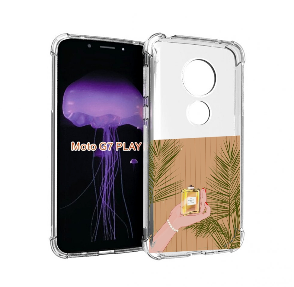

Чехол MyPads запах-шанель-номер-5 для Motorola Moto G7 Play, Прозрачный, Tocco