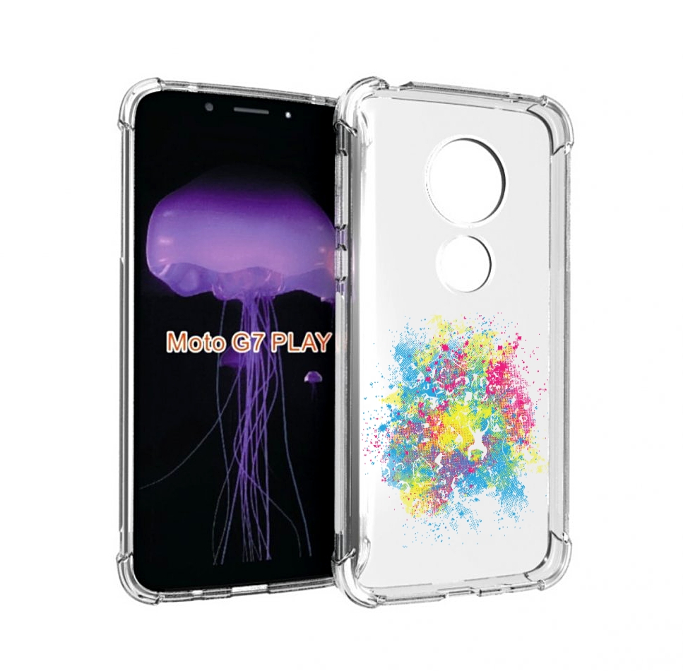 

Чехол MyPads акварель абстракция для Motorola Moto G7 Play, Прозрачный, Tocco