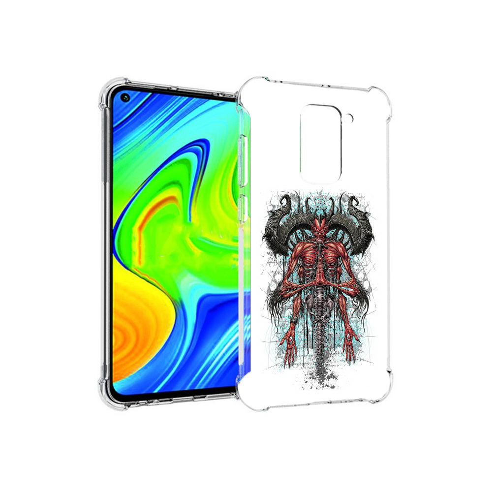 

Чехол MyPads Tocco для Xiaomi Redmi Note 9 дьявол (PT150805.258.340), Прозрачный, Tocco