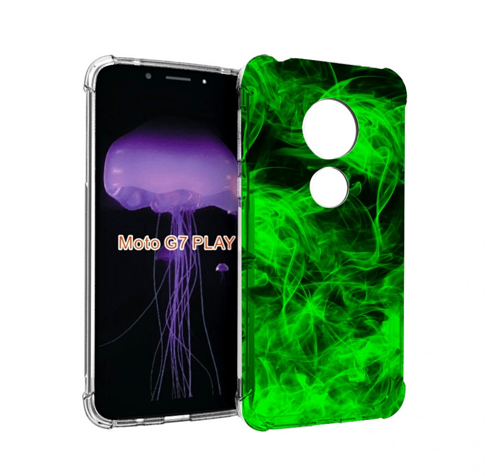 

Чехол MyPads зеленый-дымок для Motorola Moto G7 Play, Прозрачный, Tocco