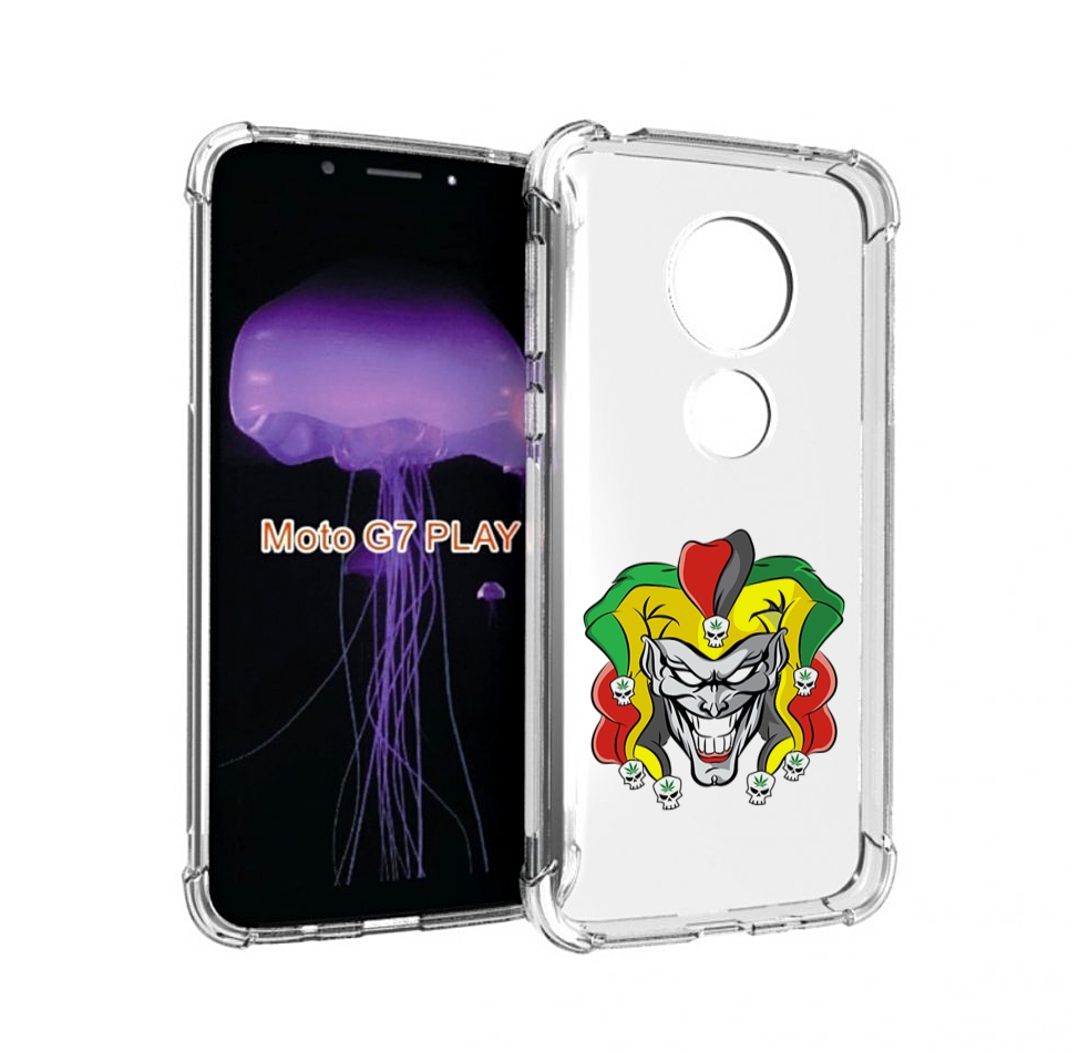 

Чехол MyPads злодей-клоун для Motorola Moto G7 Play, Прозрачный, Tocco