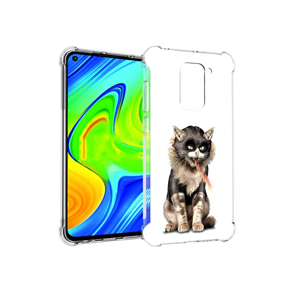 

Чехол MyPads Tocco для Xiaomi Redmi Note 9 дьяволский кот (PT150805.258.341), Прозрачный, Tocco