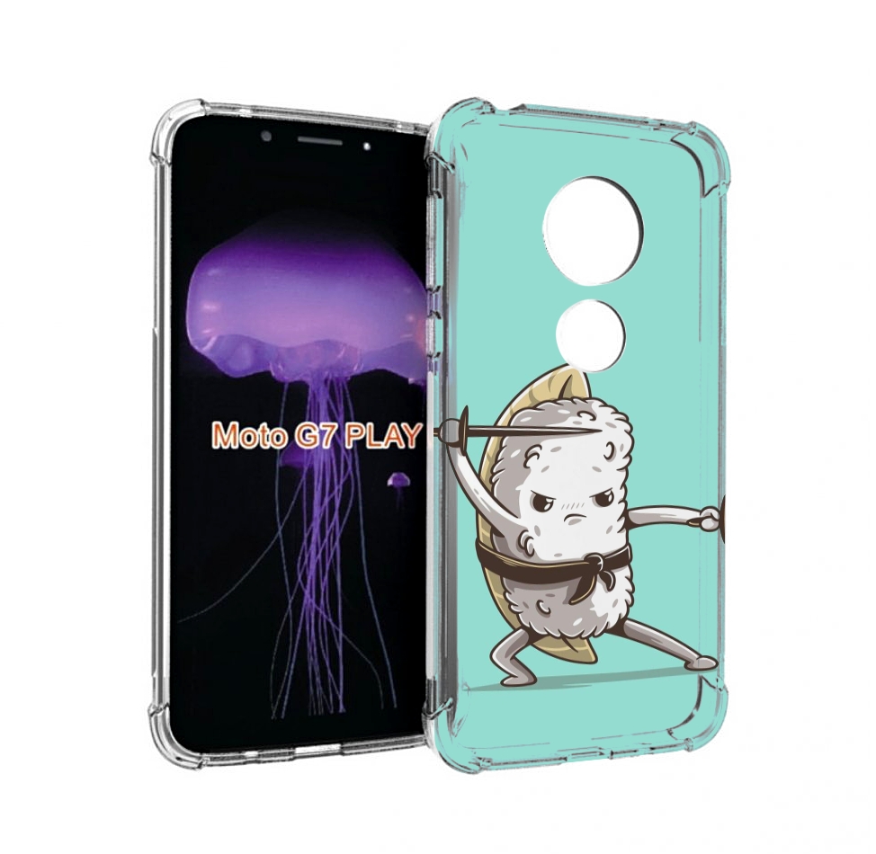 

Чехол MyPads злой суши детский для Motorola Moto G7 Play, Прозрачный, Tocco