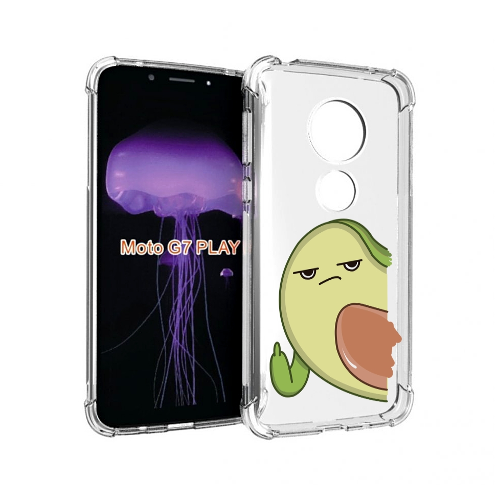 

Чехол MyPads злой-авокадо для Motorola Moto G7 Play, Прозрачный, Tocco