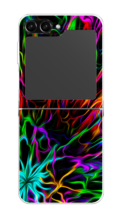 

Чехол на Samsung Galaxy Z Flip 5 "Разноцветные разводы", Голубой;зеленый;оранжевый, 2108350-3