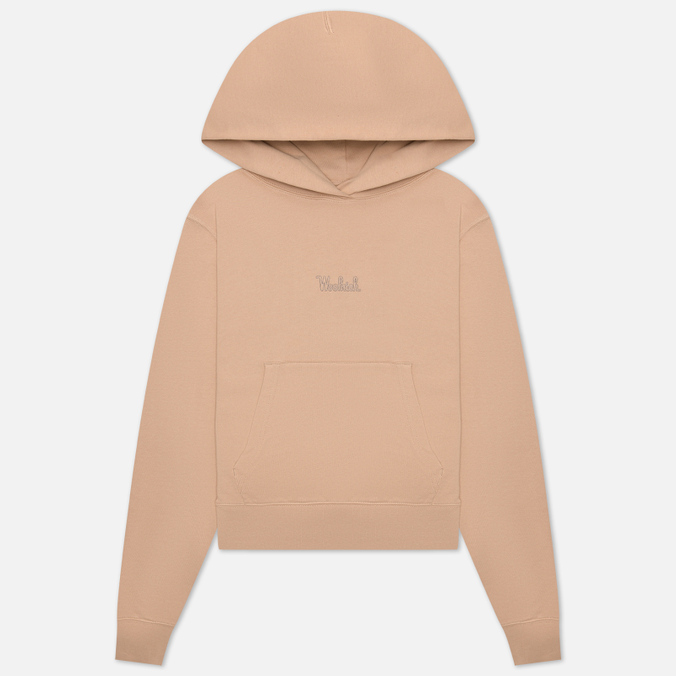 

Женская толстовка Woolrich Logo Hoodie бежевый, Размер M, Logo Hoodie