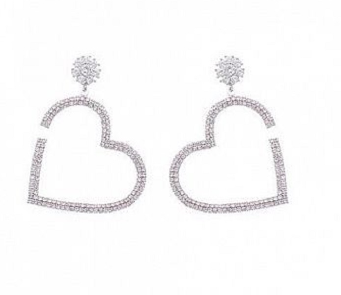 

Серьги подвески из ювелирного сплава ER90, стразы, ER90