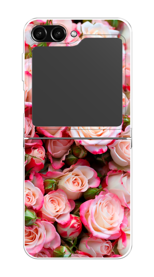 

Чехол на Samsung Galaxy Z Flip 5 "Много роз", Розовый, 2108350-2