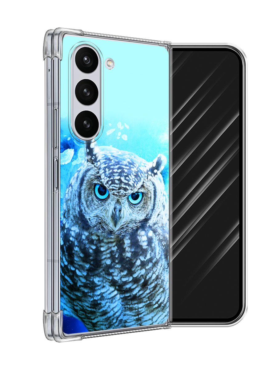 

Чехол Awog на Samsung Galaxy Z Fold 6 "Сова арт 7", Синий;голубой, 2109850-1